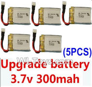 Subotech S660 Spare Parts-20 Upgrade 3.7v 300mah battery for the DFD F180C F180D Quadcopter(5pcs),Subotech S660 RC Quadcopter Spare Parts Accessories,Subotech S660 RC  Drone Replacement Parts